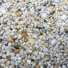DECOTOP Meta - Природный чистый светлый гравий, 2-10 мм, 15 кг/9 л