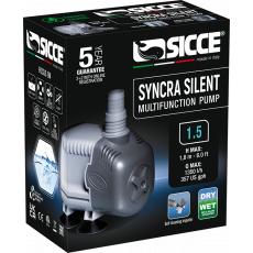 Помпа универсальная SICCE SYNCRA SILENT 1.5, 1350 л/ч, подъем 180 см 103х60хh78 мм