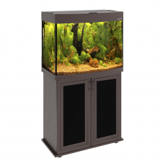 Аквариумный комплект AquaPlus LUX LED Ф105, МДФ, 99 л, фигурный, венге, свет