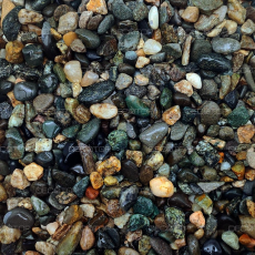 DECOTOP Argun - Природный тёмный гравий, 5-10 мм, 1.5 кг/1 л