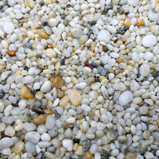 DECOTOP Meta - Природный чистый светлый гравий, 5-10 мм, 6 кг/4 л