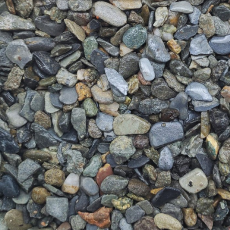 DECOTOP Onyx - Природный тёмный гравий, 5-10 мм, 1.5 кг/1 л