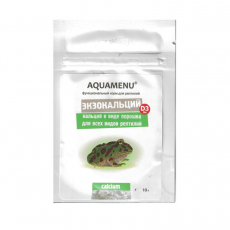 Экзокальций с витамином AQUAMENU D3, 10 гр., дой пак - функциональный корм для всех видов рептилий