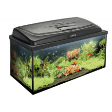 Аквариум AQUAEL AQUA4 FAMILY 80 DAY&NIGHT прямой 112 л, в комплектации: FAN 1, FIX 2 50 Вт, LT 14Вт Sunny D&N 2.0, подложка NEW (вместо113491)