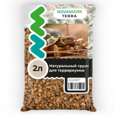 Грунт для террариума NOVAMARK TERRA Coco Bedding Кокосовый субстрат, 2 л