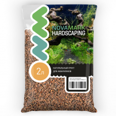 Грунт для аквариума NOVAMARK HARDSCAPING Лавовая крошка 3-5 мм, 2 л