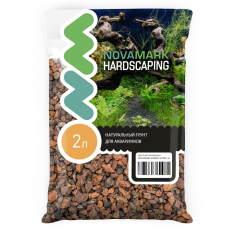 Грунт для аквариума NOVAMARK HARDSCAPING Лавовая крошка 5-9 мм, 2 л