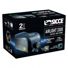 Компрессор SICCE AIRlight 3300, 200л/ч, два выхода + регулятор подачи воздуха 73х140хh65 мм