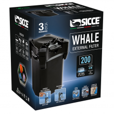 Фильтр внешний SICCE WHALE 200 черный 700 л/ч для аквариумов 100-200 л