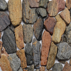 DECOTOP Fossil - Природная галька с структурой окаменевшего дерева, 1-5 см, 1.3 кг/1 л