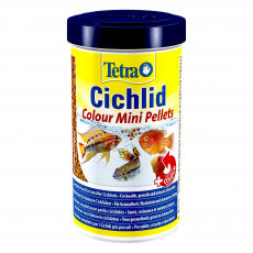 Корм для усиления насыщенности окраса цихлид Tetra Cichlid Colour Mini мелкие шарики, 500 мл (170 г)