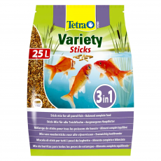 Корм для прудовых рыб Tetra Pond Variety Sticks смесь из 3-х видов палочек, 25 л (4100 г)