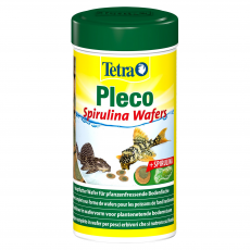 Корм для крупных травоядных донных рыб Tetra Pleco Spirulina Wafers пластинки, 250 мл