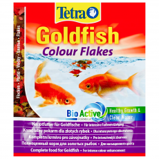Корм для окраса золотых рыб Tetra Goldfish Colour хлопья, пакет 12 г