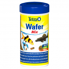 Корм с креветкой для плотоядных, травоядных донных рыб Tetra WaferMix таблетки, 250 мл (119 г)