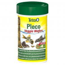Корм для травоядных донных рыб Tetra Pleco Veggie Wafers 100 мл, пластинки с цукини
