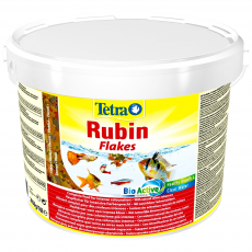Корм для усиления насыщенности окраса Tetra Rubin Flakes хлопья, ведро 10 л (2050 г)