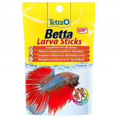 Корм для лабиринтовых рыб Tetra Betta Larva Sticks в форме мотыля, пакет 5 г