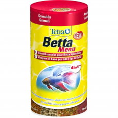 Корм для лабиринтовых рыб Tetra Betta Menu, 100 мл (мини-хлопья, гранулы, чипсы, артемия)