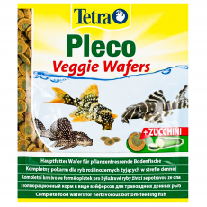Корм для растительноядных донных рыб Tetra Pleco Veggie Wafers, пакет 15 г