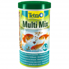 Корм для прудовых рыб Tetra Pond Multi Mix кормовая смесь: хлопья, палочки, таблетки, гаммарус, 1 л (170 г)