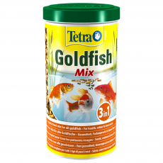 Корм для золотых рыб Tetra Pond Goldfish Mix 1 л, кормовая смесь: хлопья, палочки, гаммарус