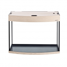 Аквариум AquaPlus 105 (700х350х560-6), 105 л. фигурный со светильником LUX 2х18 Вт, выбеленный дуб