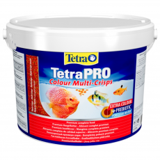 Корм для усиления насыщенности окрасаTetra Pro Color Crisps чипсы, ведро 10 л (2100 г)