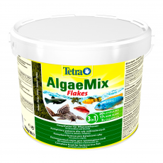 Корм для травоядных рыб Tetra Algae Mix Flakes хлопья, ведро 10 л (1750 г)