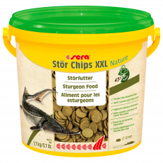 SERA, Корм для прудовых осетровых рыб "Sturgeon Chips XXL", 3.8 л, 1.7 кг, S7153