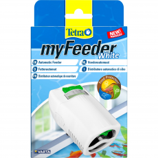 Автокормушка Tetra myFeeder белая для всех типов аквариумов, батарейки в комплекте