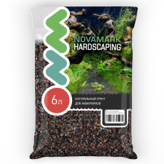 Грунт для аквариума NOVAMARK HARDSCAPING Коричневый песок 2,0-5,0 мм (River Brown), 6л