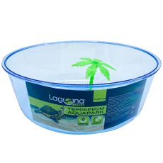 Террариум Laguna Aquapark, d220х80 мм, голубой, для черепах