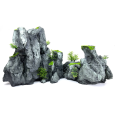 ArtUniq Steep Gray Cliffs Set 2L - Декоративный набор из пластика "Серые скалы" из 2х частей 47x18,7x24,8 см