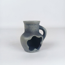 Декорация Крынка малая серая, 8х7х7