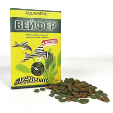 Корм AQUAMENU Вейфер, таблетки (25 гр), для донных рыб