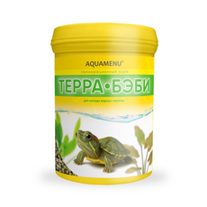 Корм AQUAMENU Терра-Бэби 250 мл (100 г), сухой корм для молоди водных черепах