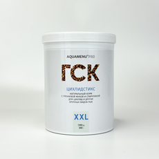 Корм ГСК XXL AQUAMENU Цихлидстикс PRO 1000 мл (300 г) натуральный, с гречневой мукой и спирулиной