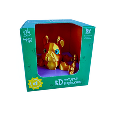 Игрушка подвижная 3D принтер Бульдог Бруно, цвет в ассортименте
