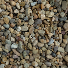 DECOTOP Roanoke - Природный разноцветный гравий, 10-20 мм, 1.5 кг/1 л