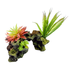 Декорация Риф с растениями 25х10х20