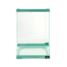 MCLANZOO Террариум стеклянный c одной дверцей, бирюзовый, 25.4х25.4хН35см