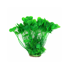 Растение пластиковое Aquanimal Кочка с зелеными растениями №1, 13x10x22 см