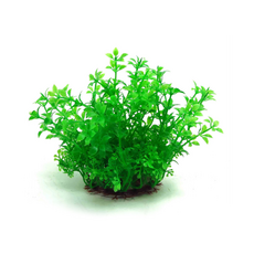 Растение пластиковое Aquanimal Куст малый зеленый, 13х10х11 см