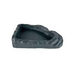 Поилка NomoyPet угловая пластиковая L, 176х145х35 мм, серая