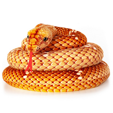 Exoprima Игрушка мягкая "Удав", оранжевая, 280см