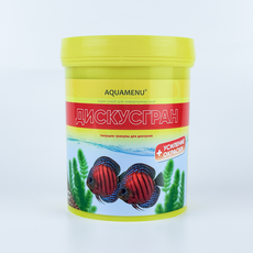 Корм AQUAMENU Дискусгран 600мл/340г, гранулы для усиления окраски дискусов