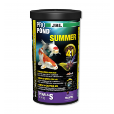 Основной летний корм JBL ProPond Summer S в форме плавающих гранул для карпов кои небольшого размера, 0,34 кг (1 л)