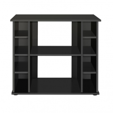 Подставка Biodesign ALTUM 135/ CRYSTAL 145 (чёрная шагрень) без дверок, ЛДСП 16/22 мм, 81x38x79 см, регул-мые опоры