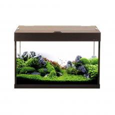 Аквариум AquaPlus PRO 170 (830х450х560), 170 л. прямоугольный со светильником LUX 4х25 Вт, венге
